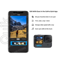 GoPro HERO 10 czarny podwodny aparat akcji 4K 5.3K60 wideo, kask kamera sportowa 23MP zdjęcia, 1080p przekaz na żywo Go Pro HERO10 5